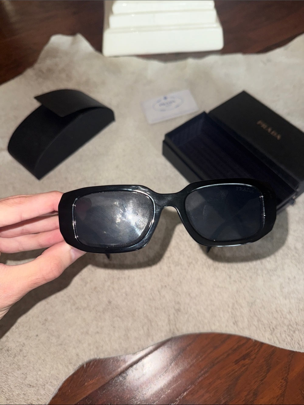 Prada Black Symbole Sunglasses - Picture 5 of 14